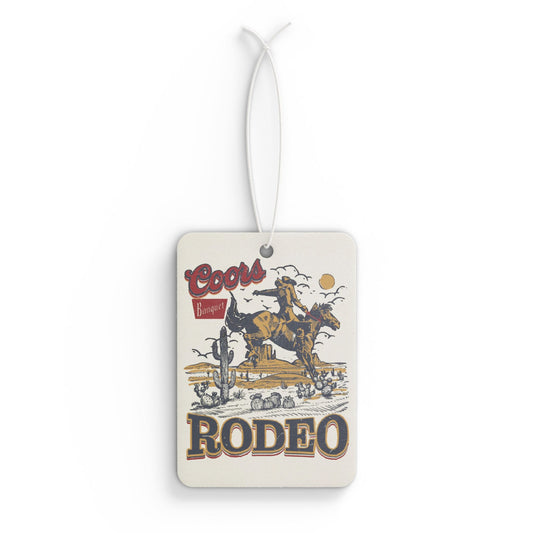 Coors Rodeo-Themed Car Air Freshener - Coors Vintage Design for Country Enthusiasts